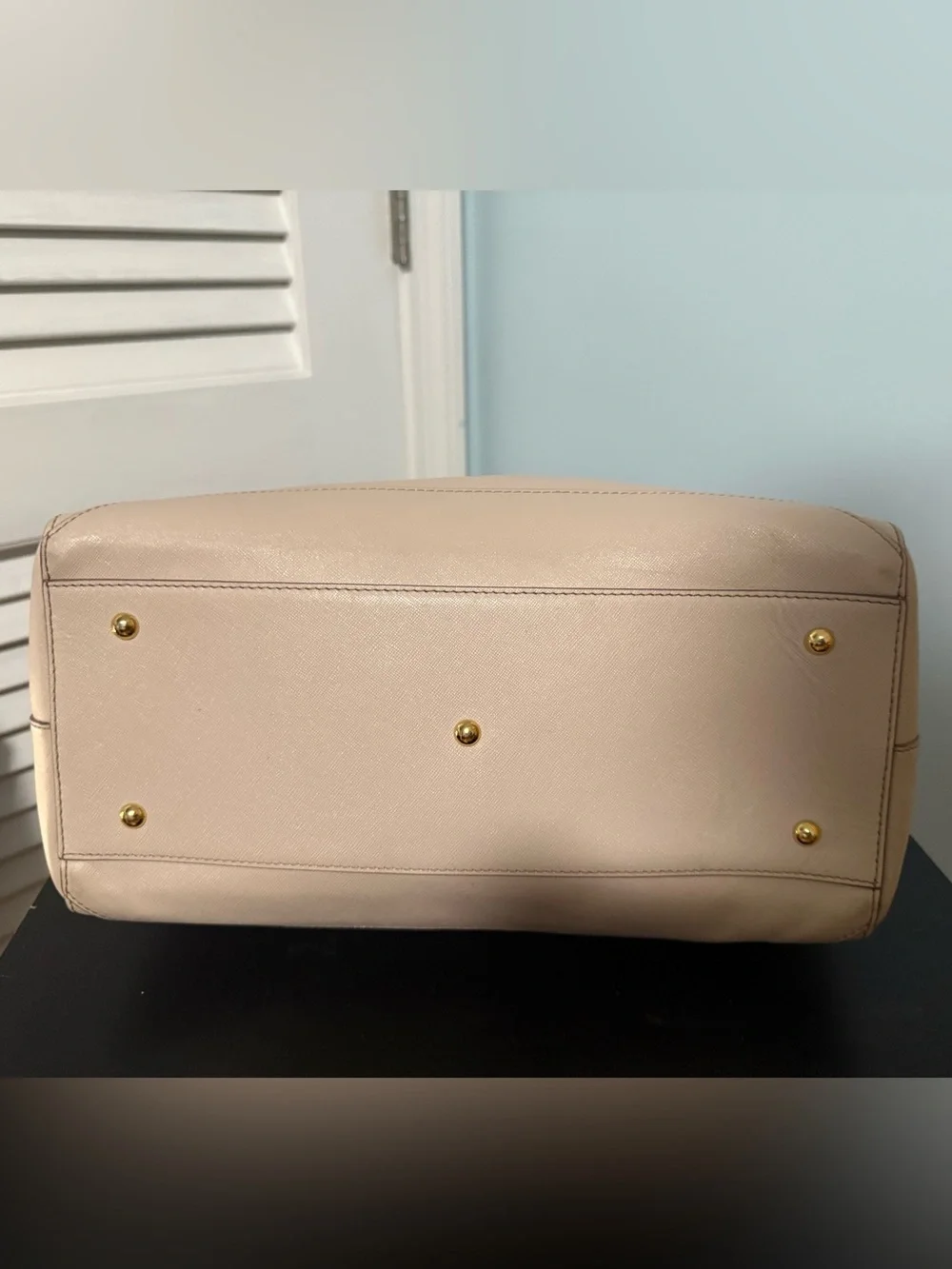 MCM Women's Leather Satchel Bag in Light Beige with FREE bag Scarf and COA 😍